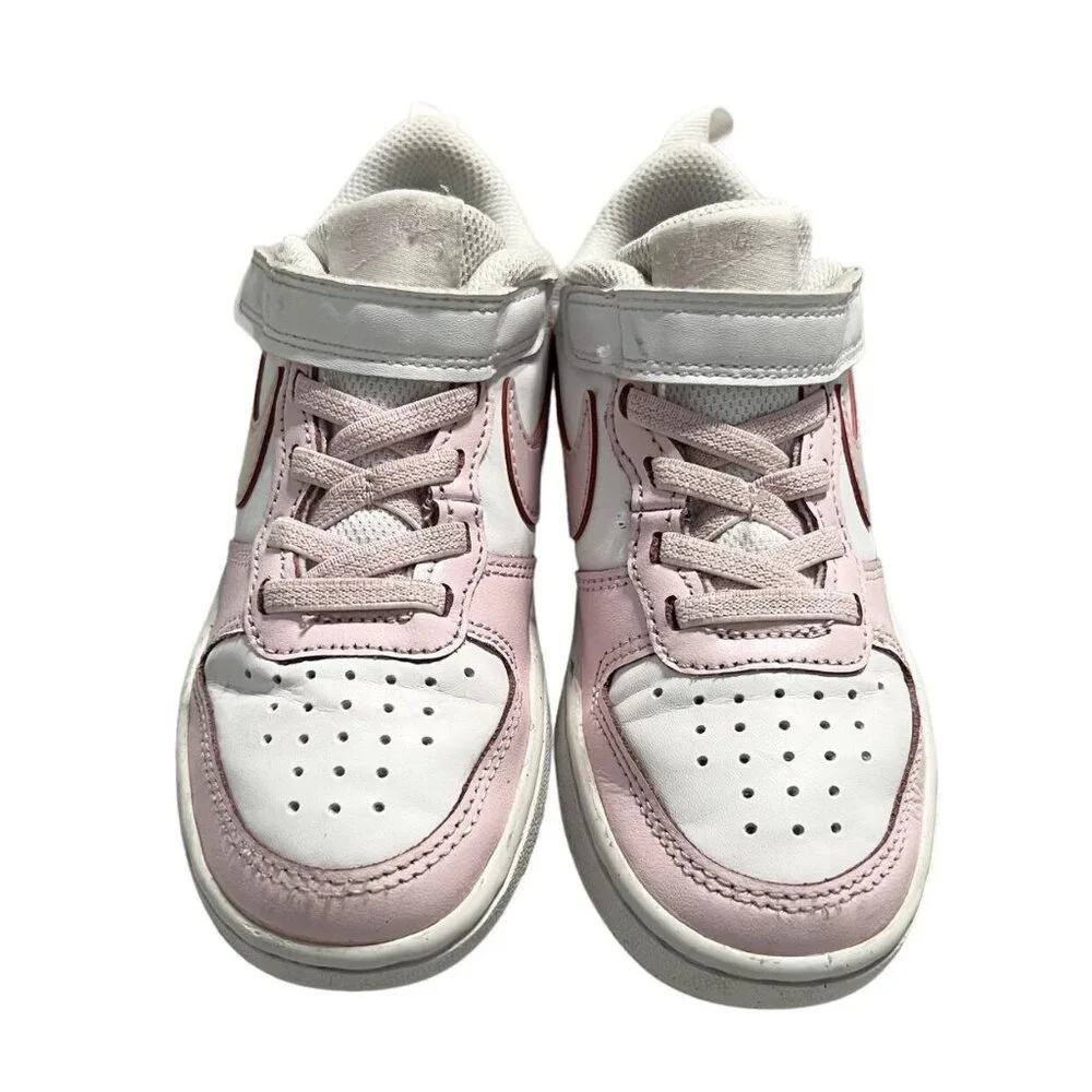 Nike Sz 12 Pink Court Borough Low 2 Sneakers